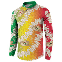 Vanuatu Cowboy Button Sweatshirt Straw Hats Hibiscus With Sand Drawing LT14 - Polynesian Pride