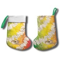 Vanuatu Cowboy Christmas Stocking Straw Hats Hibiscus With Sand Drawing - Polynesian Pride