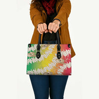 Vanuatu Cowboy Leather Bag Straw Hats Hibiscus With Sand Drawing - Polynesian Pride