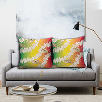 Vanuatu Cowboy Pillow Cover Straw Hats Hibiscus With Sand Drawing - Polynesian Pride