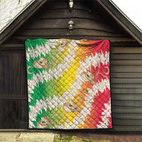 Vanuatu Cowboy Quilt Straw Hats Hibiscus With Sand Drawing - Polynesian Pride