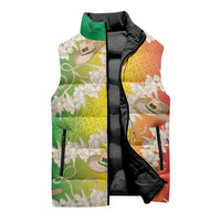 Vanuatu Cowboy Sleeveless Puffer Jacket Straw Hats Hibiscus With Sand Drawing LT14 - Polynesian Pride