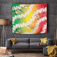 Vanuatu Cowboy Tapestry Straw Hats Hibiscus With Sand Drawing - Polynesian Pride