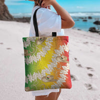 Vanuatu Cowboy Tote Bag Straw Hats Hibiscus With Sand Drawing - Polynesian Pride