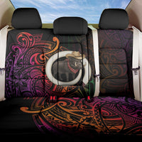 Vanuatu Boar Cowboy Back Car Seat Cover Tusk Gradient Polynesian Pattern LT14 One Size Black - Polynesian Pride