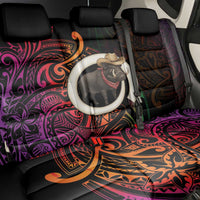 Vanuatu Boar Cowboy Back Car Seat Cover Tusk Gradient Polynesian Pattern LT14 - Polynesian Pride