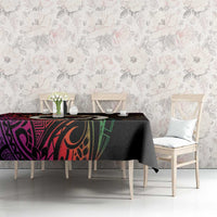 Vanuatu Boar Cowboy Tablecloth Tusk Gradient Polynesian Pattern LT14 - Polynesian Pride