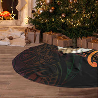 Vanuatu Boar Cowboy Tree Skirt Tusk Gradient Polynesian Pattern LT14 - Polynesian Pride