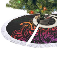 Vanuatu Boar Cowboy Tree Skirt Tusk Gradient Polynesian Pattern LT14 - Polynesian Pride