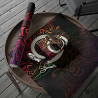 Vanuatu Boar Cowboy Wrapping Paper Tusk Gradient Polynesian Pattern LT14 - Polynesian Pride