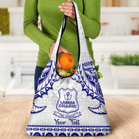 Personalised Fiji Labasa College Grocery Bag Fijian Tapa Pattern