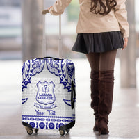 Personalised Fiji Labasa College Luggage Cover Fijian Tapa Pattern LT14 - Polynesian Pride