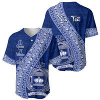 Personalised Fiji Queen Victoria School Baseball Jersey Fijian Tapa Pattern LT14 - Polynesian Pride