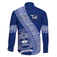 Personalised Fiji Queen Victoria School Family Matching Tank Maxi Dress and Hawaiian Shirt Fijian Tapa Pattern LT14 - Polynesian Pride