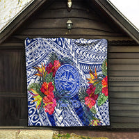 Personalised Samoana High School Quilt American Samoa Schools Polynesian Tropical Flowers LT14 - Polynesian Pride