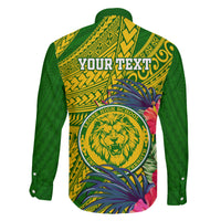 Personalised Leone High School Family Matching Summer Maxi Dress and Hawaiian Shirt American Samoa Schools Polynesian Tropical Flowers LT14 - Polynesian Pride