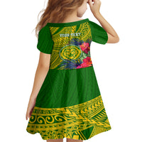 Personalised Leone High School Family Matching Tank Maxi Dress and Hawaiian Shirt American Samoa Schools Polynesian Tropical Flowers LT14 - Polynesian Pride