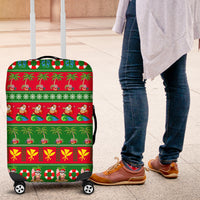 Hawaii Christmas Luggage Cover Mele Kalikimaka LT14 Green - Polynesian Pride