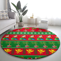 Hawaii Christmas Round Carpet Mele Kalikimaka LT14 - Polynesian Pride