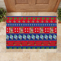 Guam Christmas Rubber Doormat Felis Pasgua LT14 - Polynesian Pride