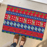 Guam Christmas Rubber Doormat Felis Pasgua LT14 - Polynesian Pride
