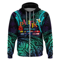 Personalised Pasifika Festival Auckland Zip Hoodie 2024 Pacific Islands Polynesian Pattern LT14 Zip Hoodie Purple - Polynesian Pride