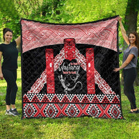 Toitu Te Tiriti O Waitangi Quilt Maori Wharenui With Taniko Motifs