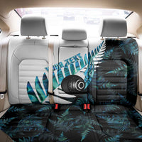 New Zealand Lawn Bowls Custom Back Car Seat Cover Aotearoa Silver Fern Paua Shell LT14 - Polynesian Pride