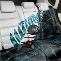 New Zealand Lawn Bowls Custom Back Car Seat Cover Aotearoa Silver Fern Paua Shell LT14 - Polynesian Pride