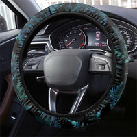 New Zealand Lawn Bowls Steering Wheel Cover Aotearoa Silver Fern Paua Shell LT14 - Polynesian Pride