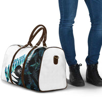New Zealand Lawn Bowls Custom Travel Bag Aotearoa Silver Fern Paua Shell LT14 - Polynesian Pride