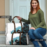 New Zealand Lawn Bowls Custom Travel Bag Aotearoa Silver Fern Paua Shell LT14 - Polynesian Pride