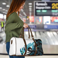 New Zealand Lawn Bowls Custom Travel Bag Aotearoa Silver Fern Paua Shell LT14 - Polynesian Pride