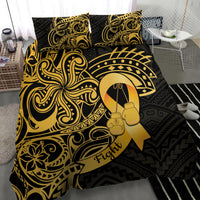 Polynesia Bone Cancer Awareness Bedding Set Fight Warriors LT14 - Polynesian Pride