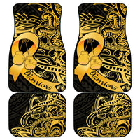 Polynesia Bone Cancer Awareness Car Mats Fight Warriors LT14 - Polynesian Pride