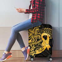 Polynesia Bone Cancer Awareness Luggage Cover Fight Warriors