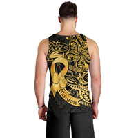 Polynesia Bone Cancer Awareness Men Tank Top Fight Warriors LT14 - Polynesian Pride