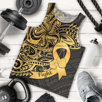 Polynesia Bone Cancer Awareness Men Tank Top Fight Warriors LT14 - Polynesian Pride