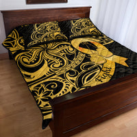 Polynesia Bone Cancer Awareness Quilt Bed Set Fight Warriors LT14 - Polynesian Pride