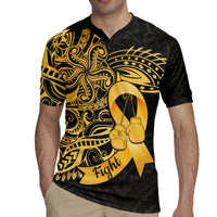 Polynesia Bone Cancer Awareness Rugby Jersey Fight Warriors