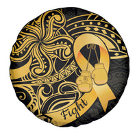 Polynesia Bone Cancer Awareness Spare Tire Cover Fight Warriors LT14 - Polynesian Pride