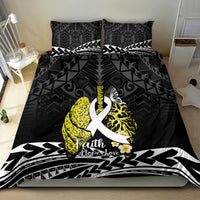 Polynesia World Lung Cancer Day Bedding Set Faith Hope Love LT14 - Polynesian Pride