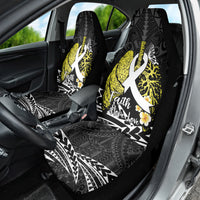 Polynesia World Lung Cancer Day Car Seat Cover Faith Hope Love LT14 - Polynesian Pride