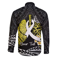 Personalised Polynesia World Lung Cancer Day Family Matching Summer Maxi Dress and Hawaiian Shirt Faith Hope Love LT14 - Polynesian Pride