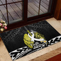 Polynesia World Lung Cancer Day Rubber Doormat Faith Hope Love LT14 - Polynesian Pride
