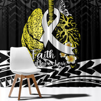 Polynesia World Lung Cancer Day Window Curtain Faith Hope Love LT14 - Polynesian Pride