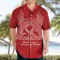 Personalised In September We Wear Red Hawaiian Shirt Polynesia Blood Cancer Awareness LT14 - Polynesian Pride