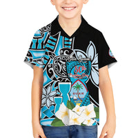 Personalised Guam Liberation Day Hawaiian Shirt 80th Anniversary Chamorro Latte Stone With Guasali Flowers LT14 - Polynesian Pride