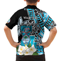 Personalised Guam Liberation Day Hawaiian Shirt 80th Anniversary Chamorro Latte Stone With Guasali Flowers LT14 - Polynesian Pride