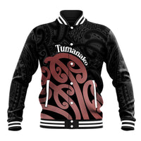 New Zealand Mangopare Tamanako Baseball Jacket Aotearoa Maori LT14 Unisex Brown - Polynesian Pride